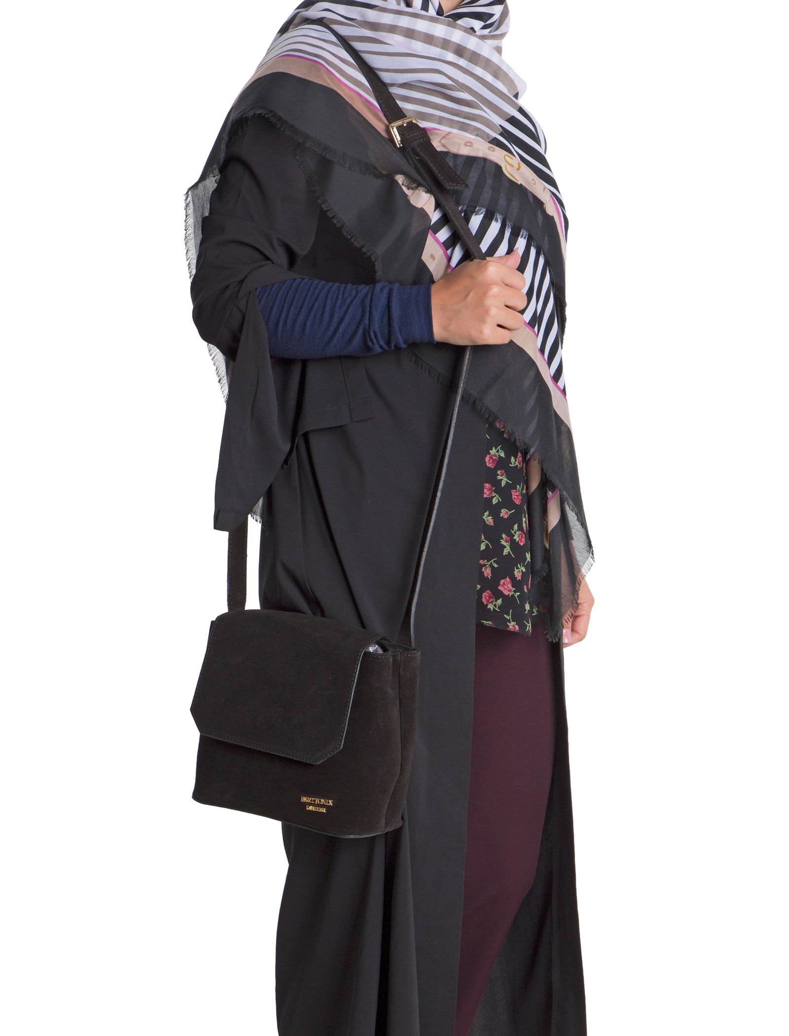 کیف دوشی چرم زنانه - برتونیکس تک سایز - مشکي - 3