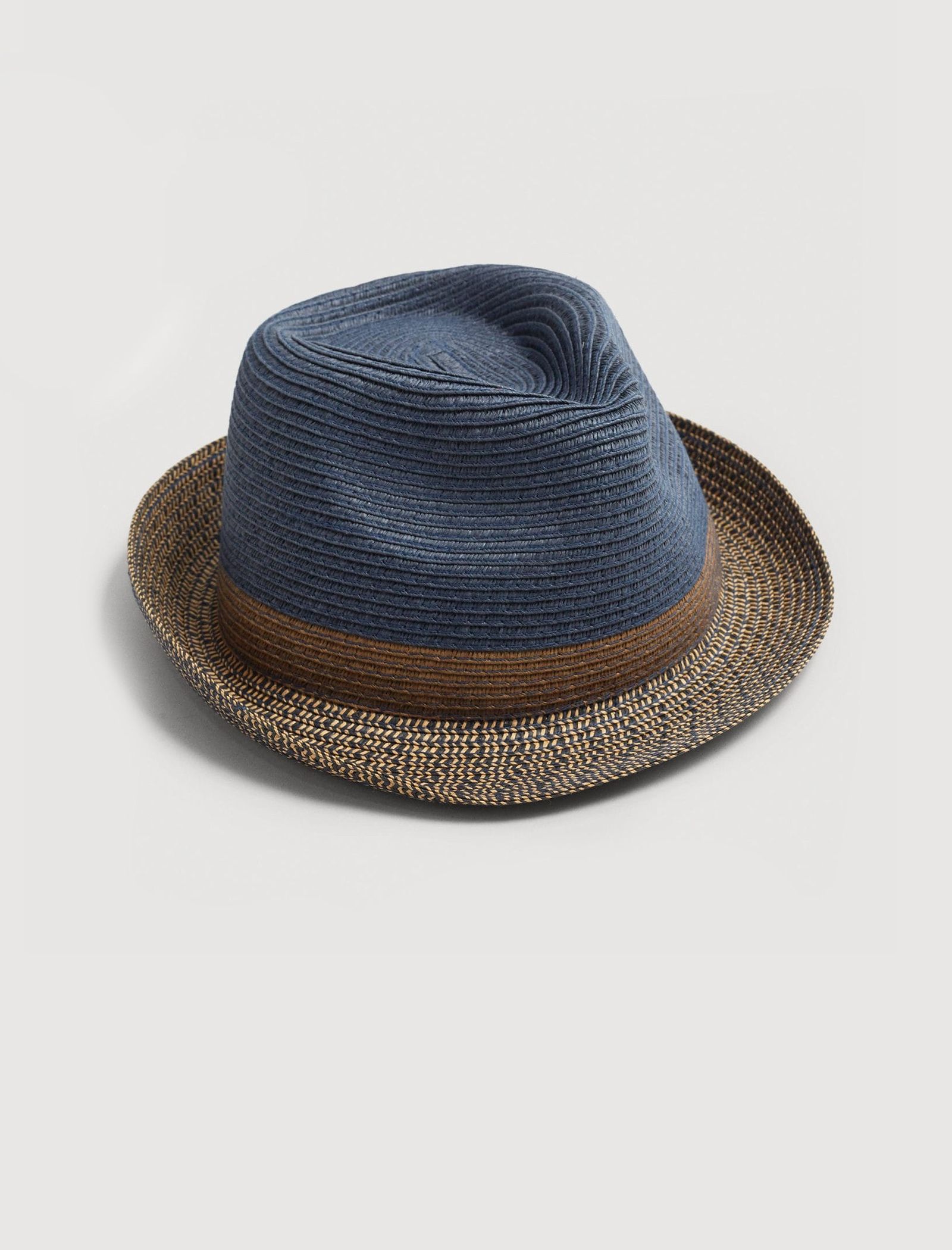 کلاه فدرای مردانه - مانگو - سرمه اي - 3