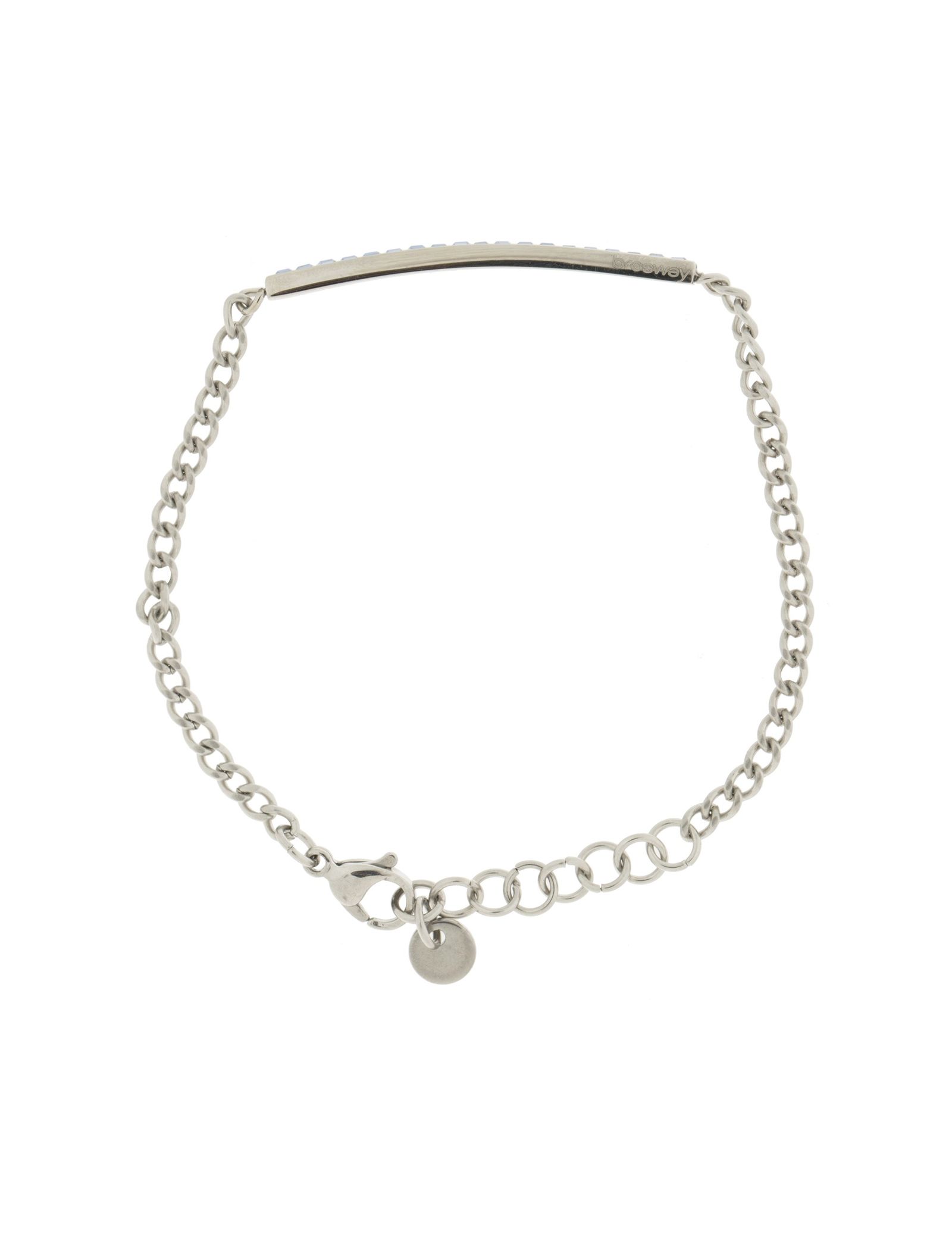 دستبند استیل زنجیری زنانه - برازوی - نقره اي  - 4
