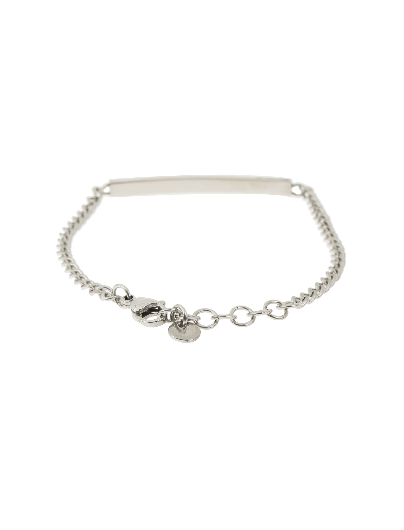 دستبند استیل زنجیری زنانه - برازوی - نقره اي  - 5