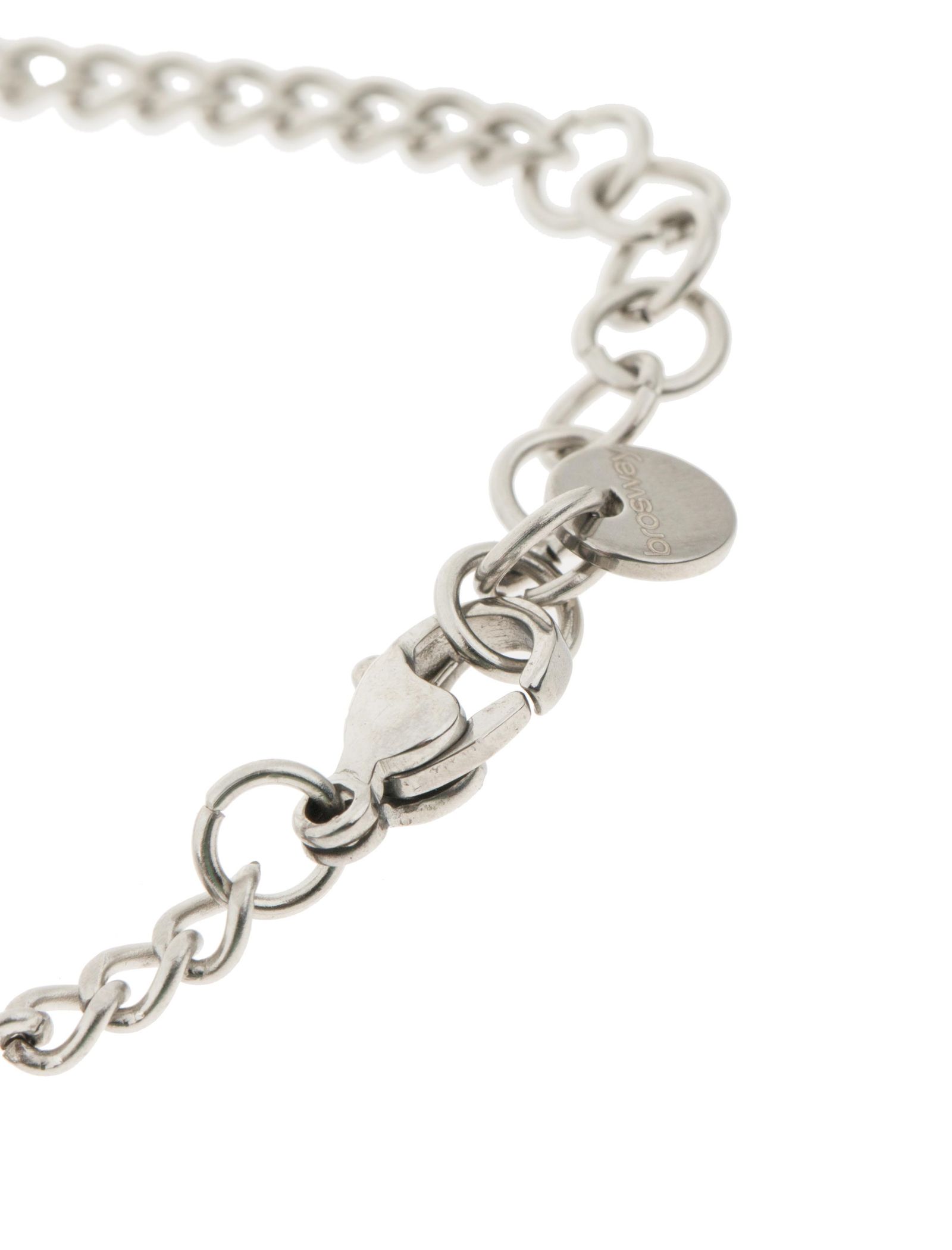 دستبند استیل زنجیری زنانه - برازوی - نقره اي  - 6