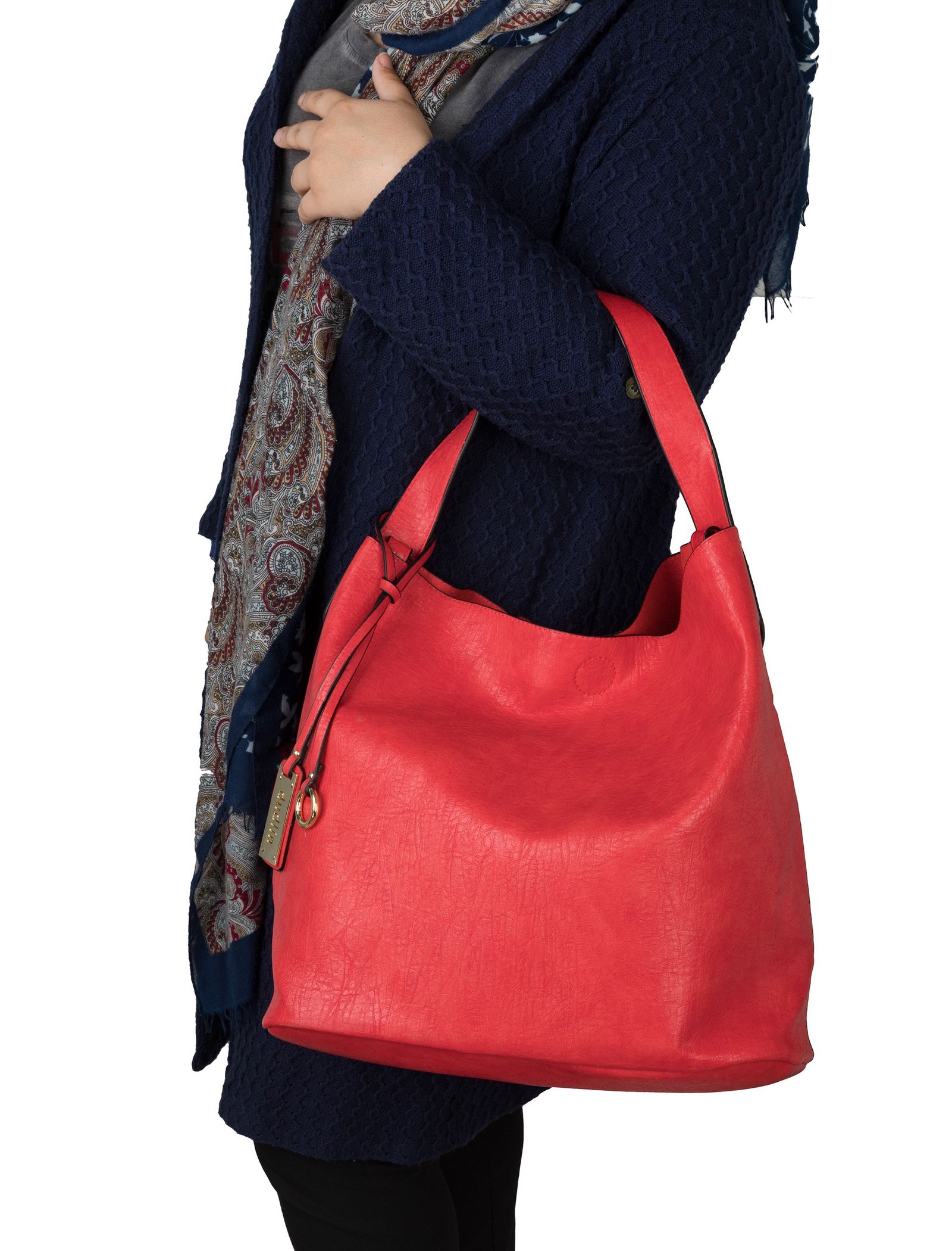 کیف دستی روزمره زنانه - دادلین تک سایز - قرمز - 11