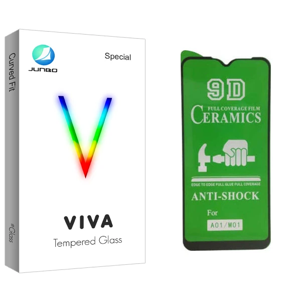 محافظ صفحه نمایش سرامیکی جانبو مدل Viva Glass مناسب برای گوشی موبایل سامسونگ Galaxy A01/M01