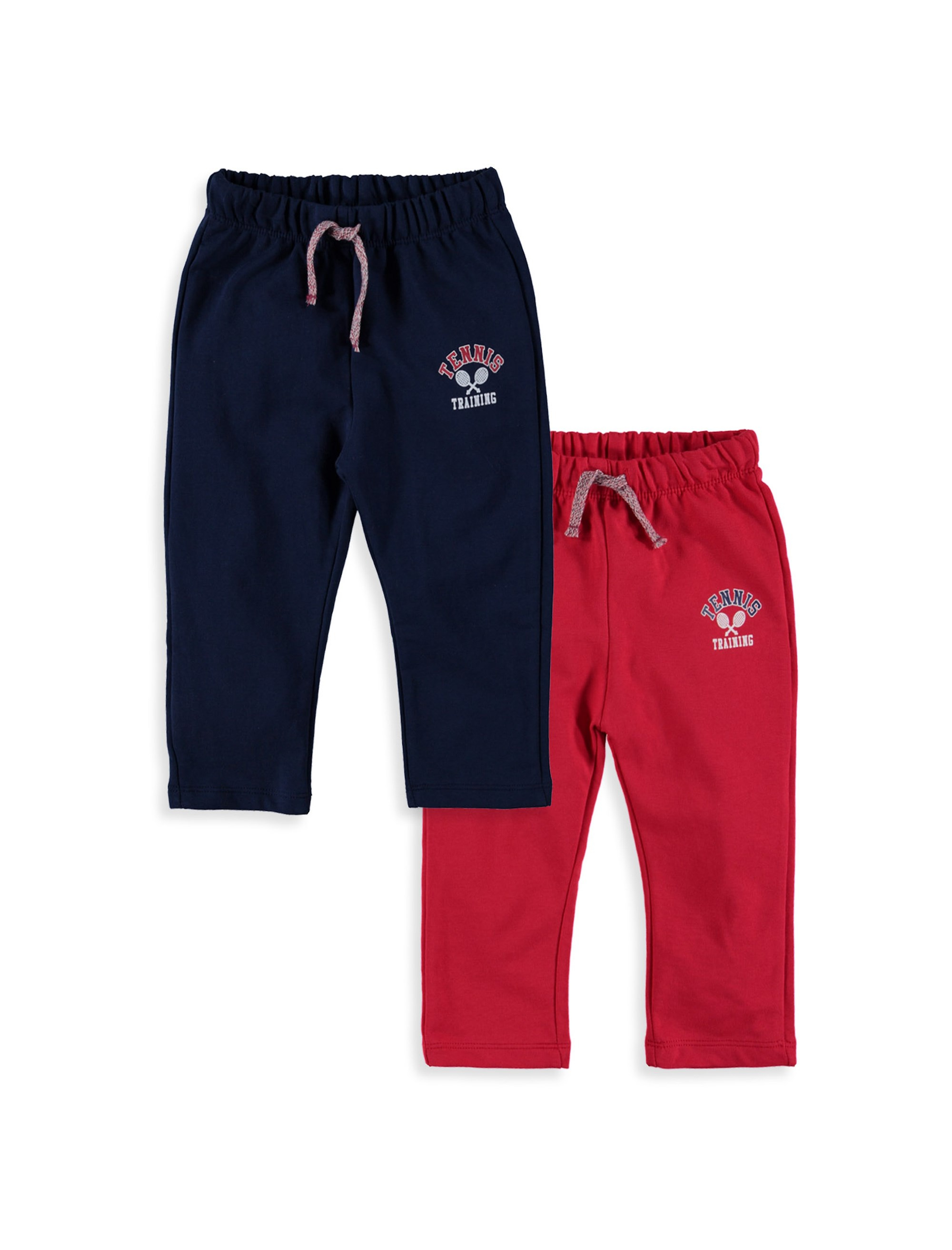 شلوار نخی راسته پسرانه بسته دو عددی - ال سی وایکیکی