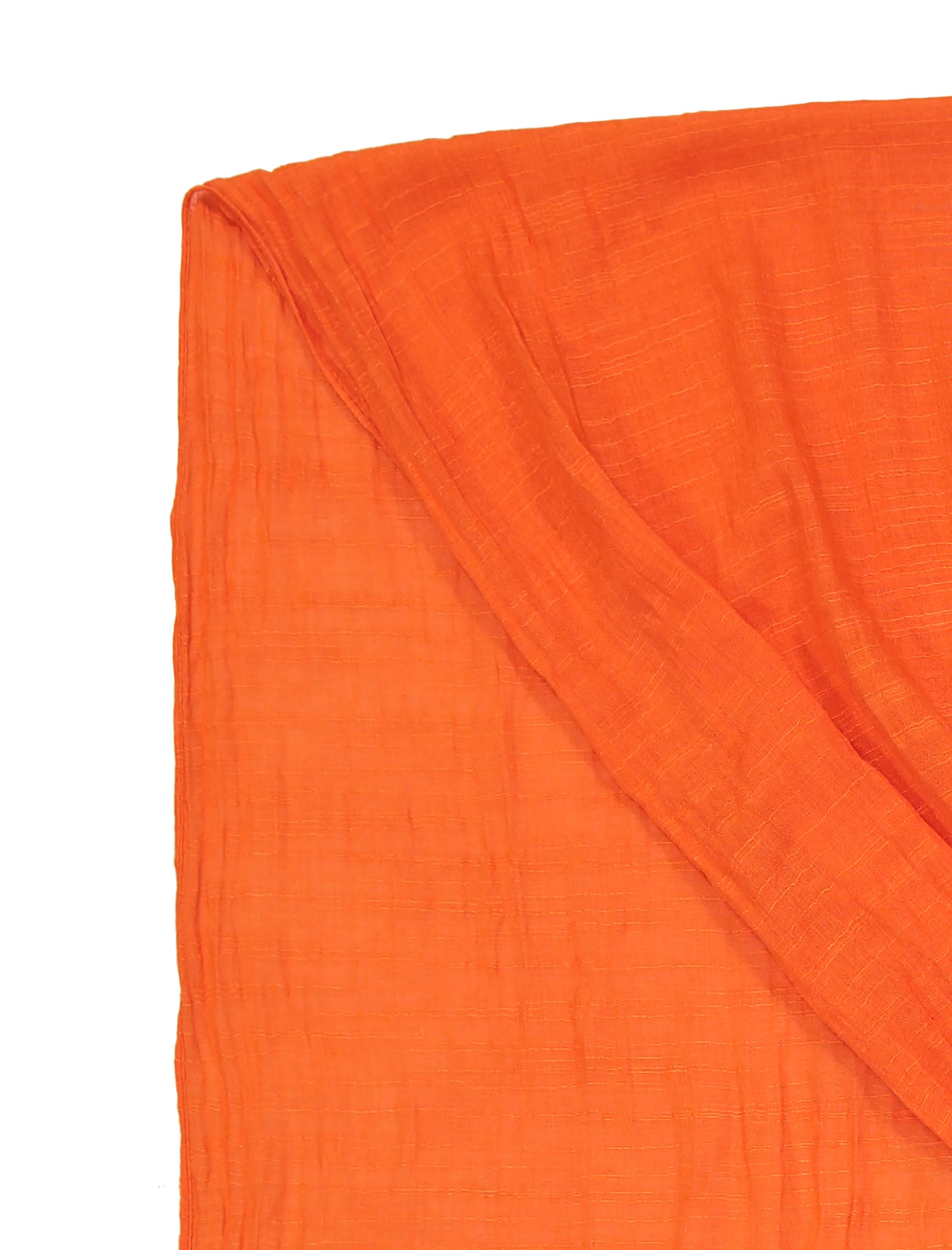 شال نخی ساده زنانه - هورشال تک سایز - نارنجي - 5