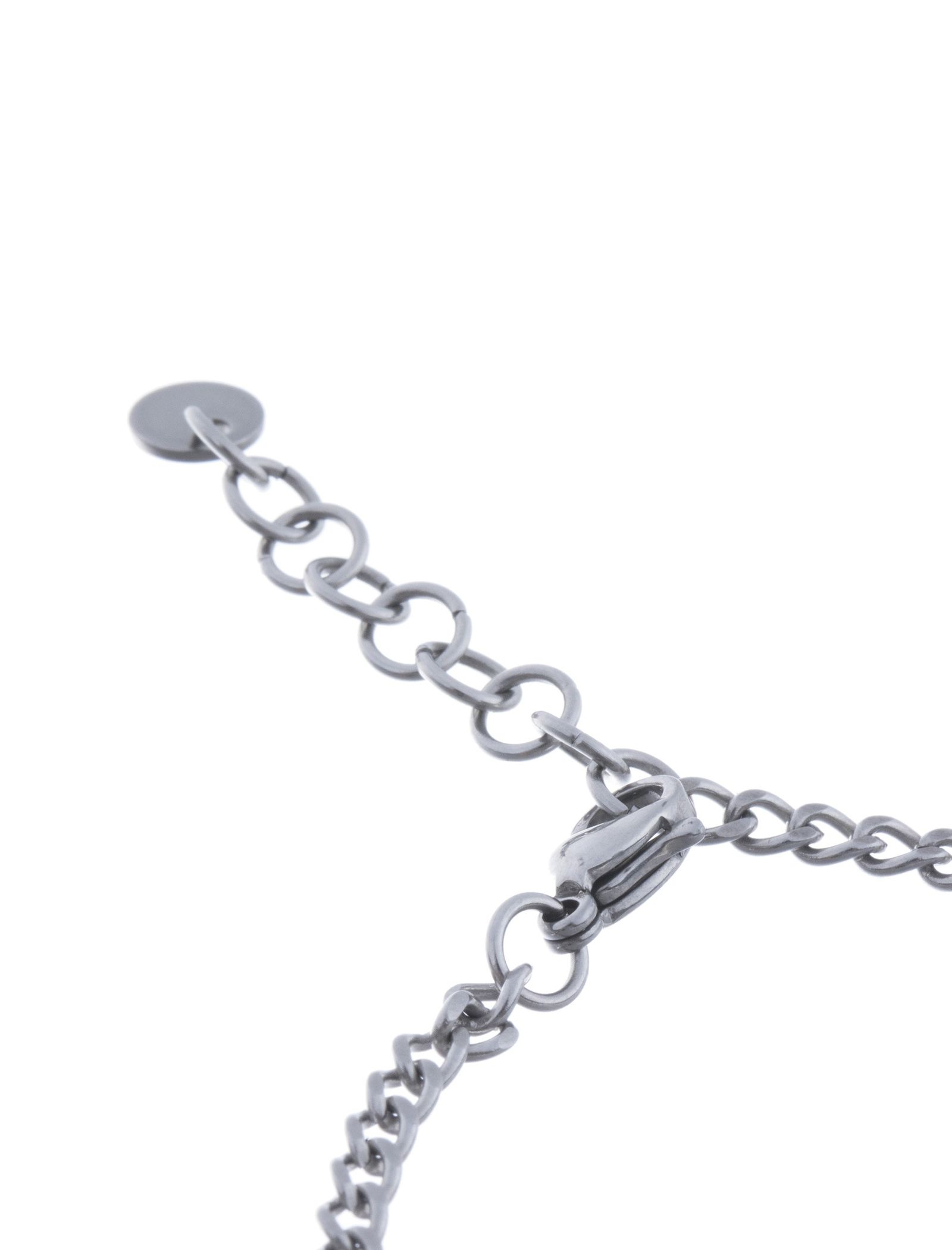 دستبند استیل زنجیری زنانه - برازوی - نقره اي - 5