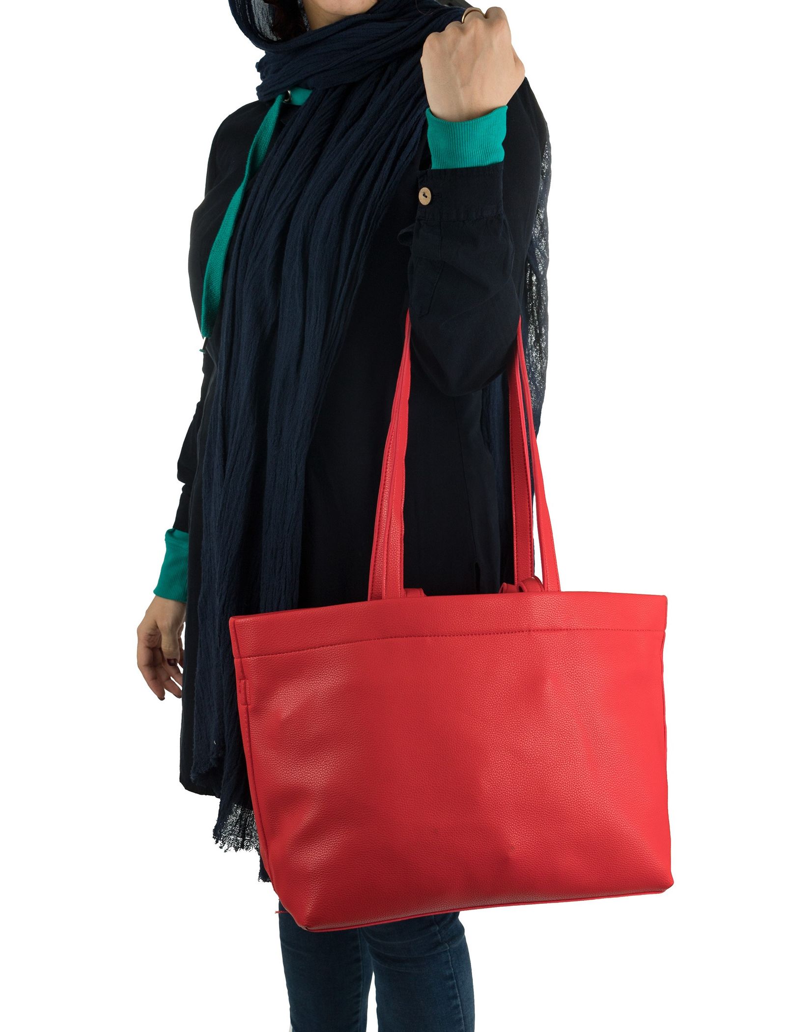 کیف دوشی روزمره زنانه - دادلین تک سایز - قرمز  - 3