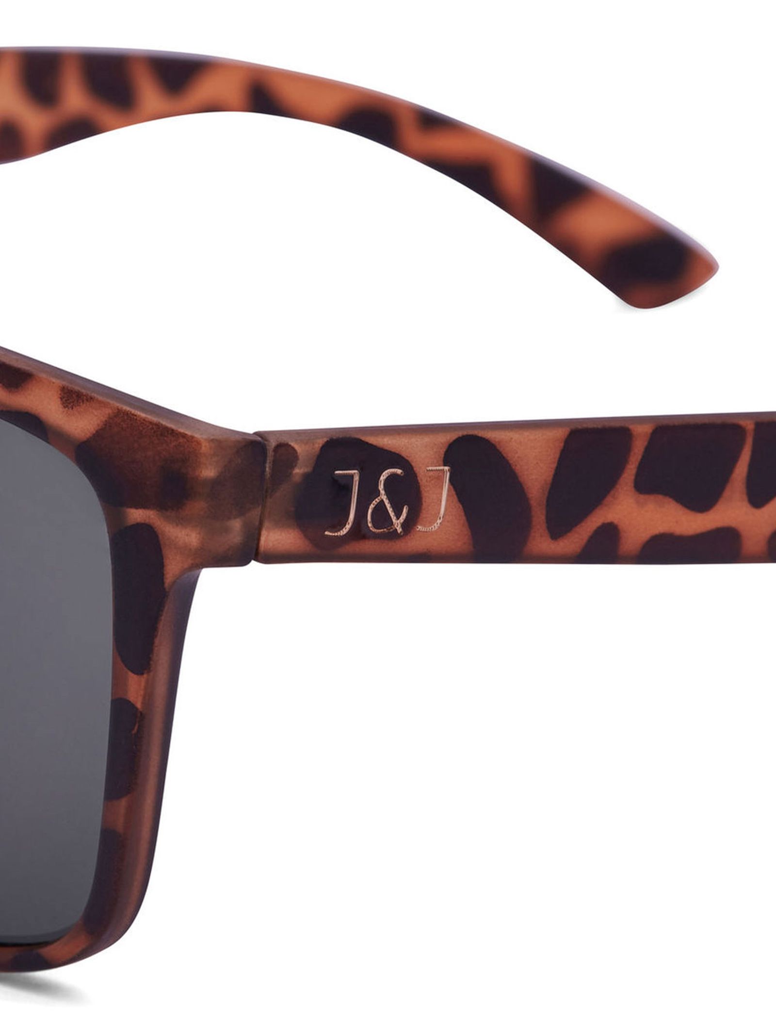 عینک آفتابی ویفرر مردانه - جک اند جونز - قهوه اي - 4