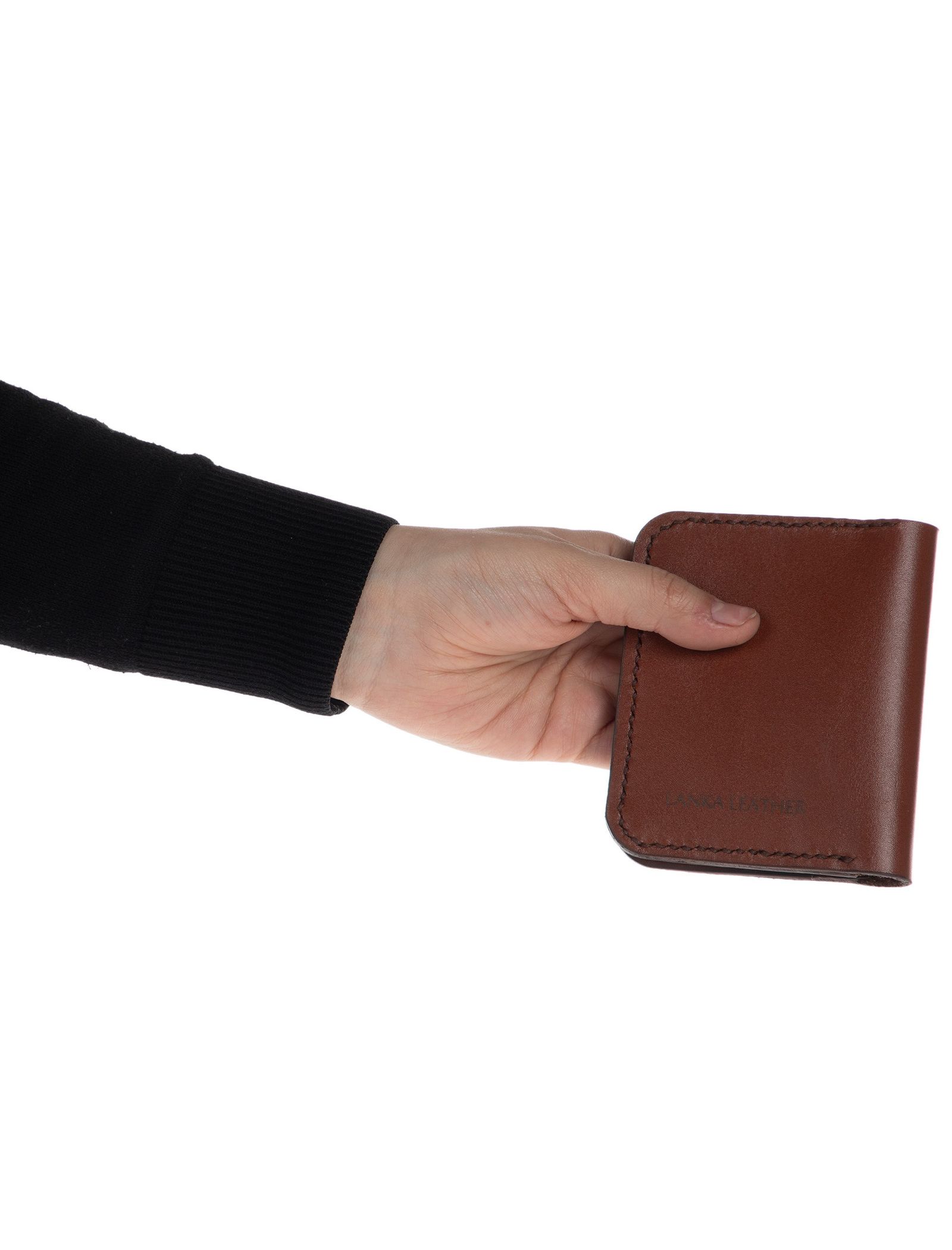 کیف کارت اعتباری چرم بزرگسال - چرم لانکا تک سایز - قهوه اي - 6