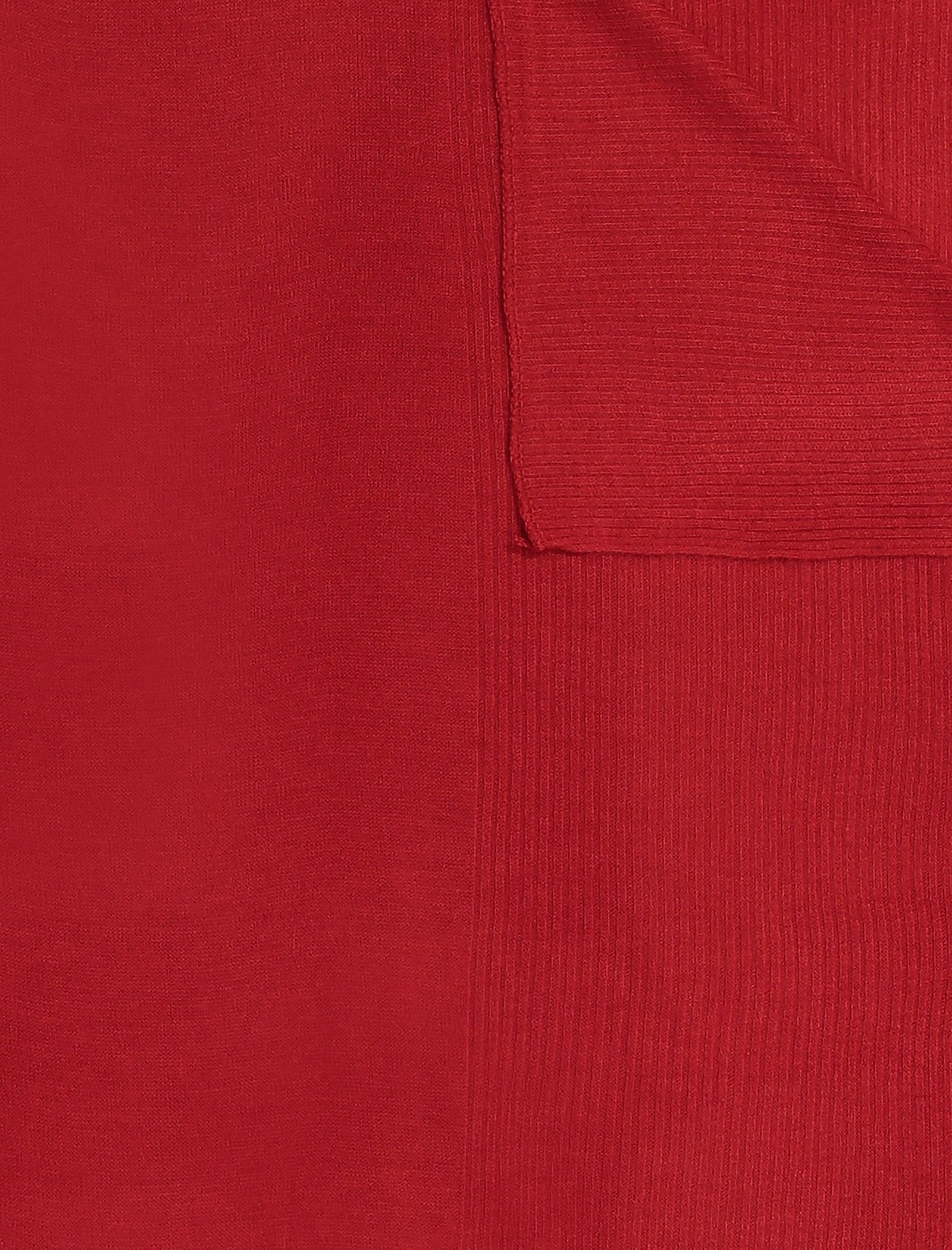 شال ساده زنانه - زیبو تک سایز - قرمز - 3