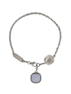 دستبند زنجیری نقره زنانه - برازوی