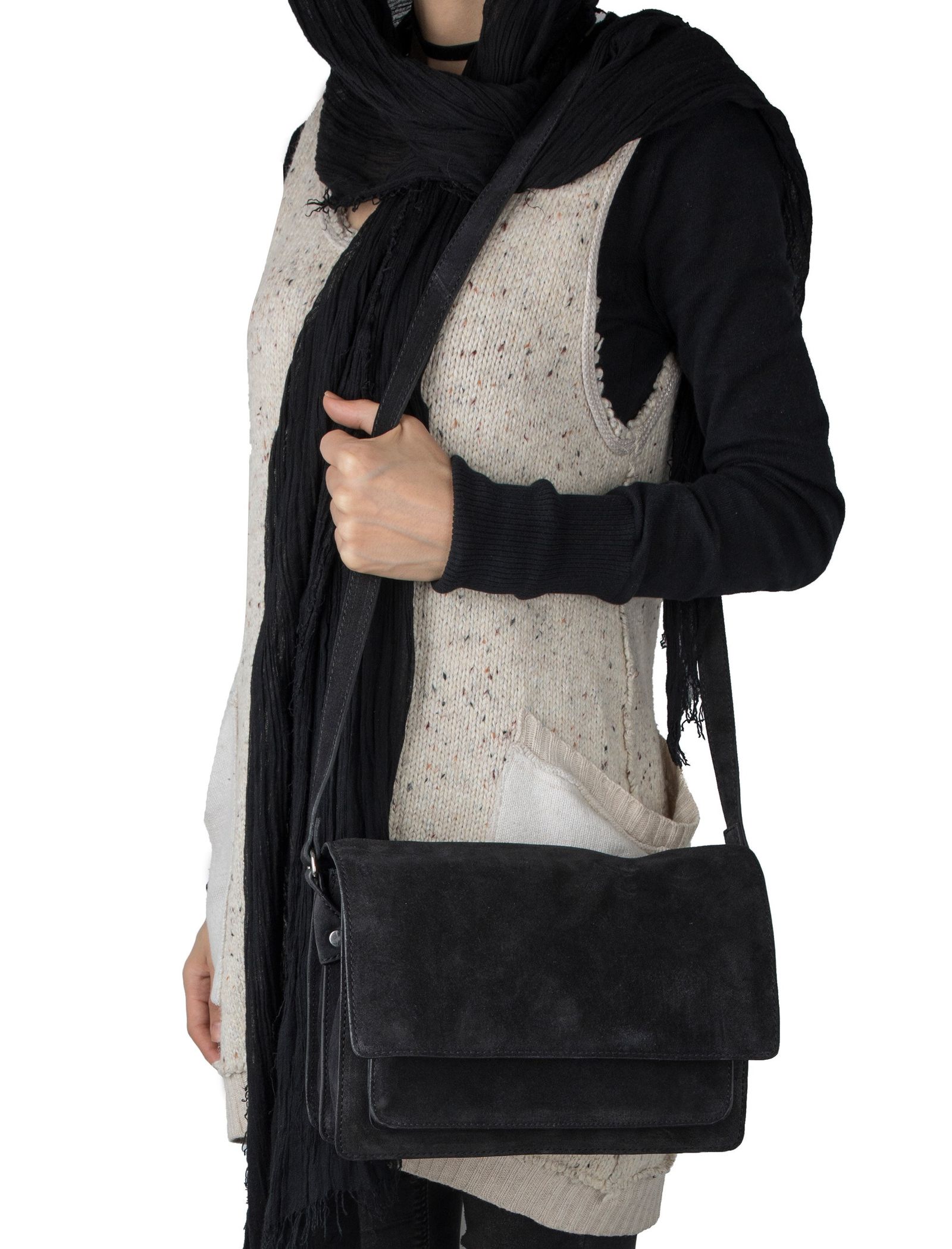 کیف دوشی جیر روزمره زنانه - پی سز تک سایز - مشکي - 3