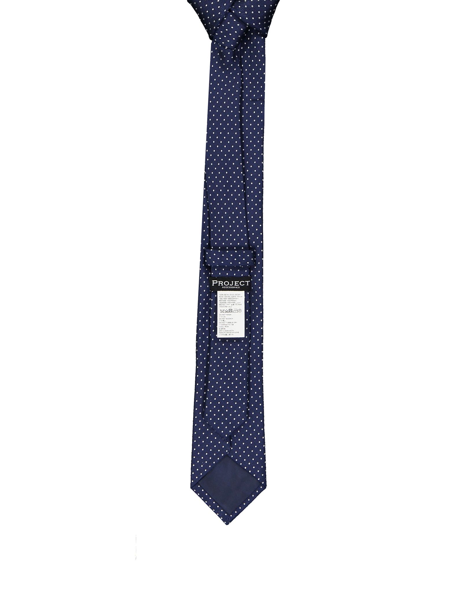 کراوات ابریشمی طرح دار مردانه - یوپیم - سرمه اي - 3