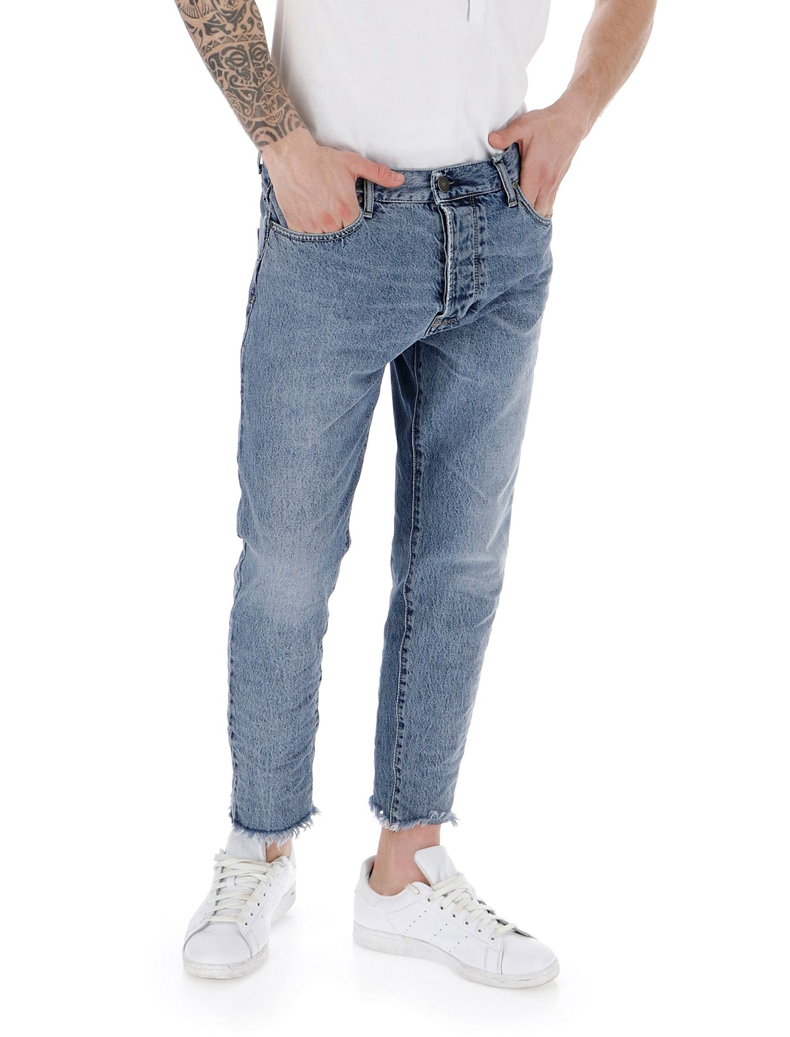 شلوار جین راسته مردانه - امپریال - آبي  - 3