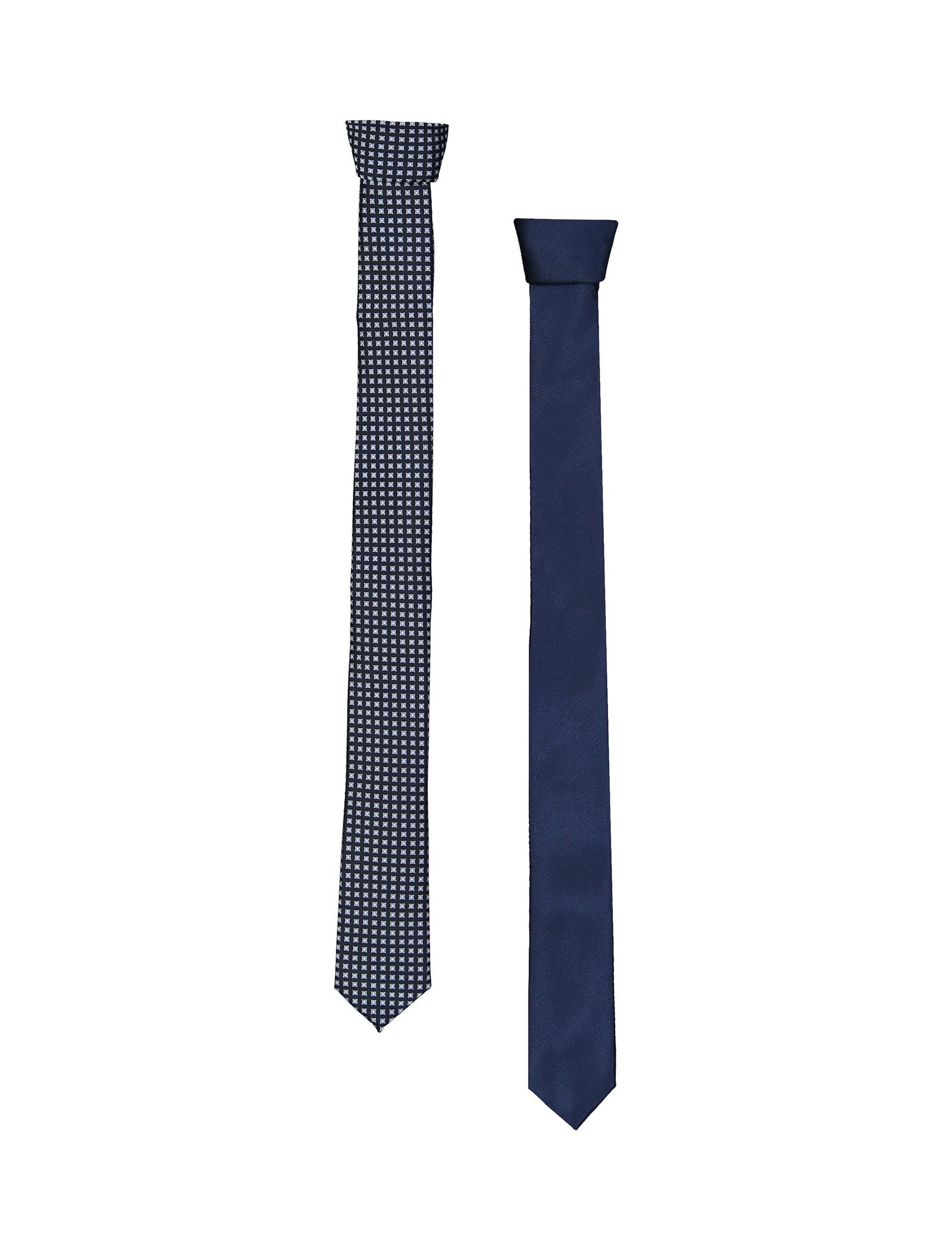 کراوات مردانه بسته 2 عددی - یوپیم تک سایز - سرمه اي - 1