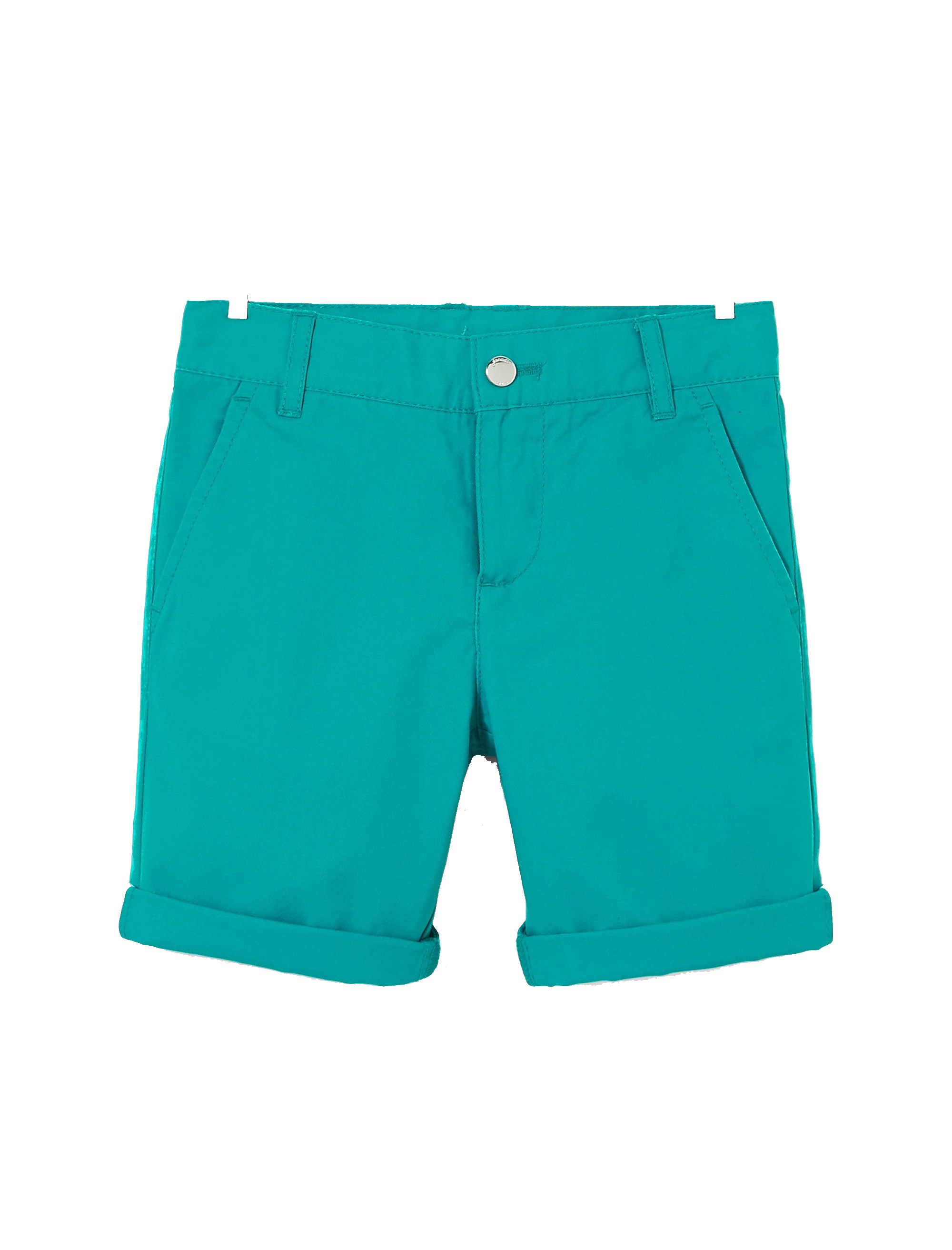 Boys Chino Plain Shorts Enzio - جاکادی - سبز - 1