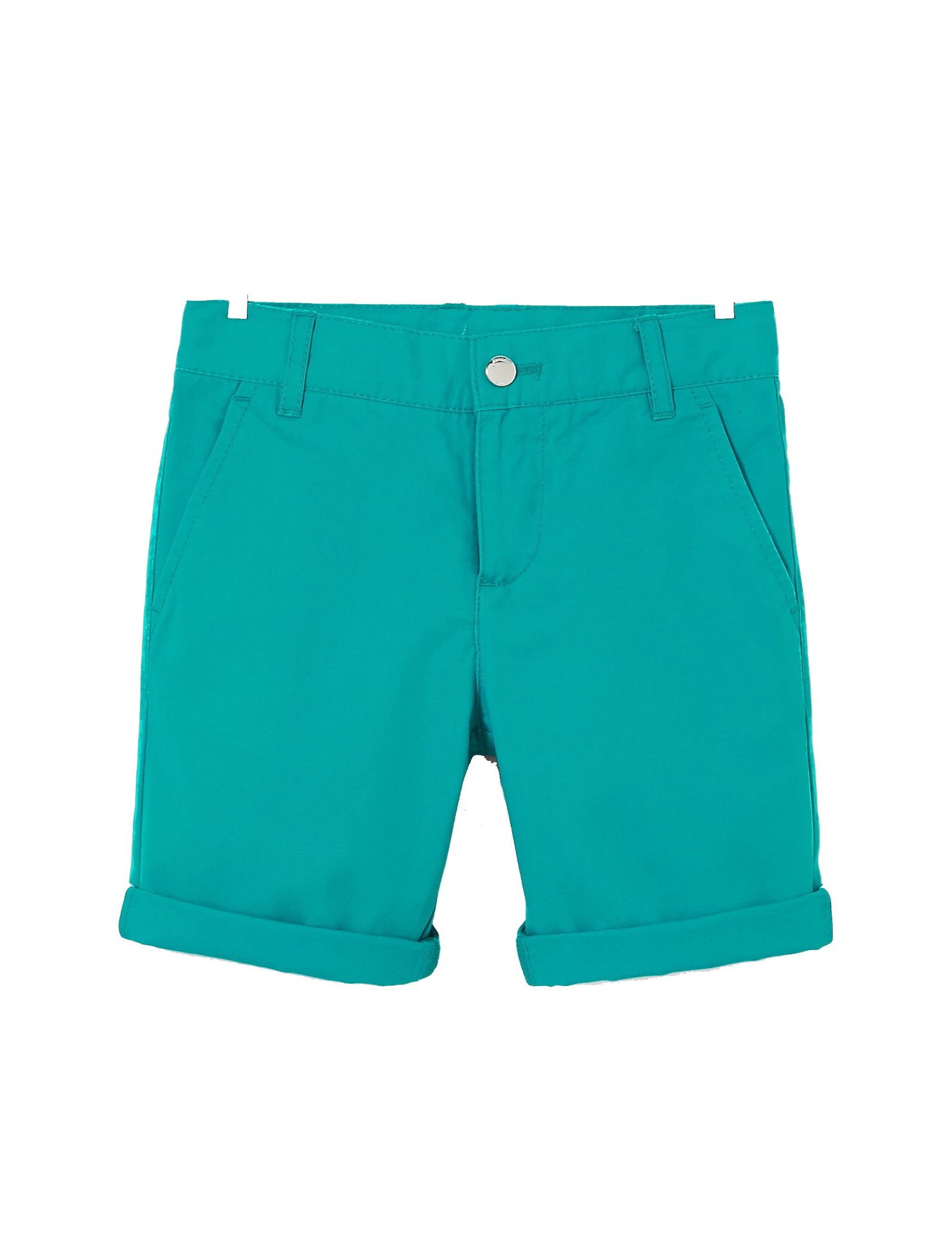 Boys Chino Plain Shorts Enzio - جاکادی - سبز - 2