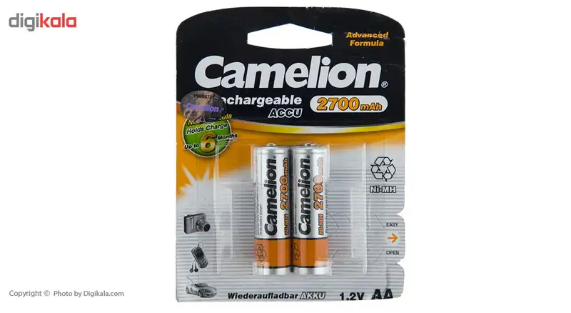 باتری قلمی قابل شارژ کملیون مدل ACCU بسته 2 عددی