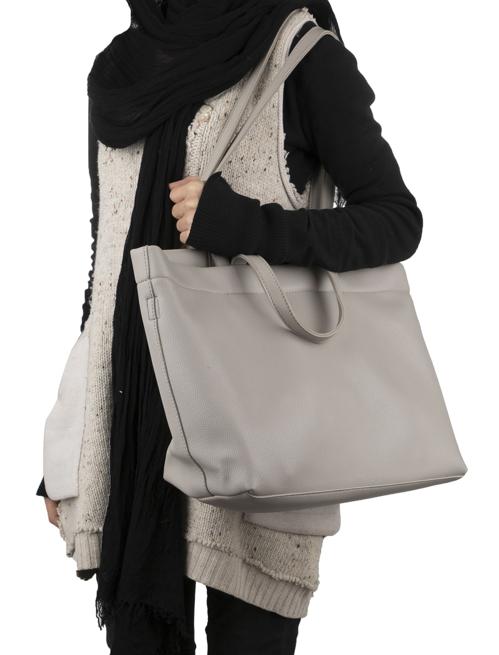 کیف دوشی روزمره زنانه - دادلین تک سایز - طوسي روشن  - 3