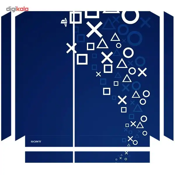 برچسب افقی پلی استیشن 4 ونسونی طرح Mix PS