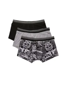 شورت نخی باکسر مردانه بسته سه عددی - کوتون