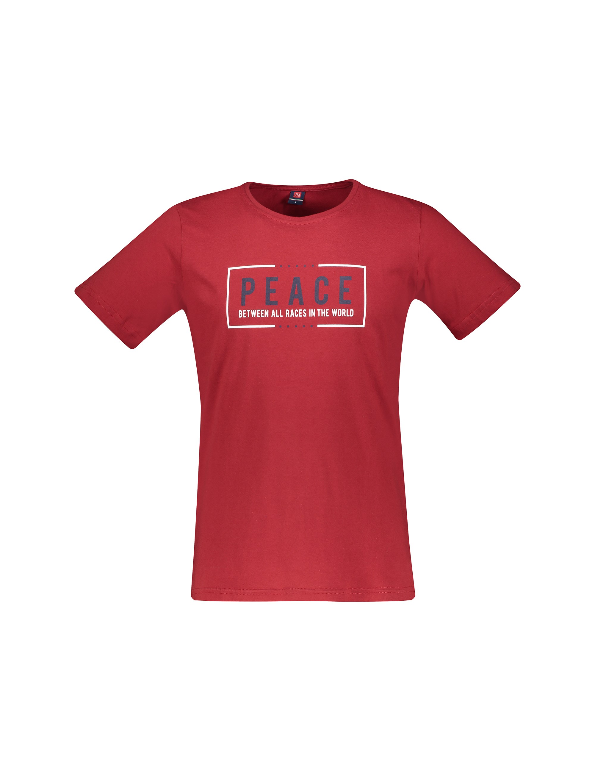 تی شرت و شلوار نخی راحتی مردانه - جامه پوش آرا - قرمز - 1