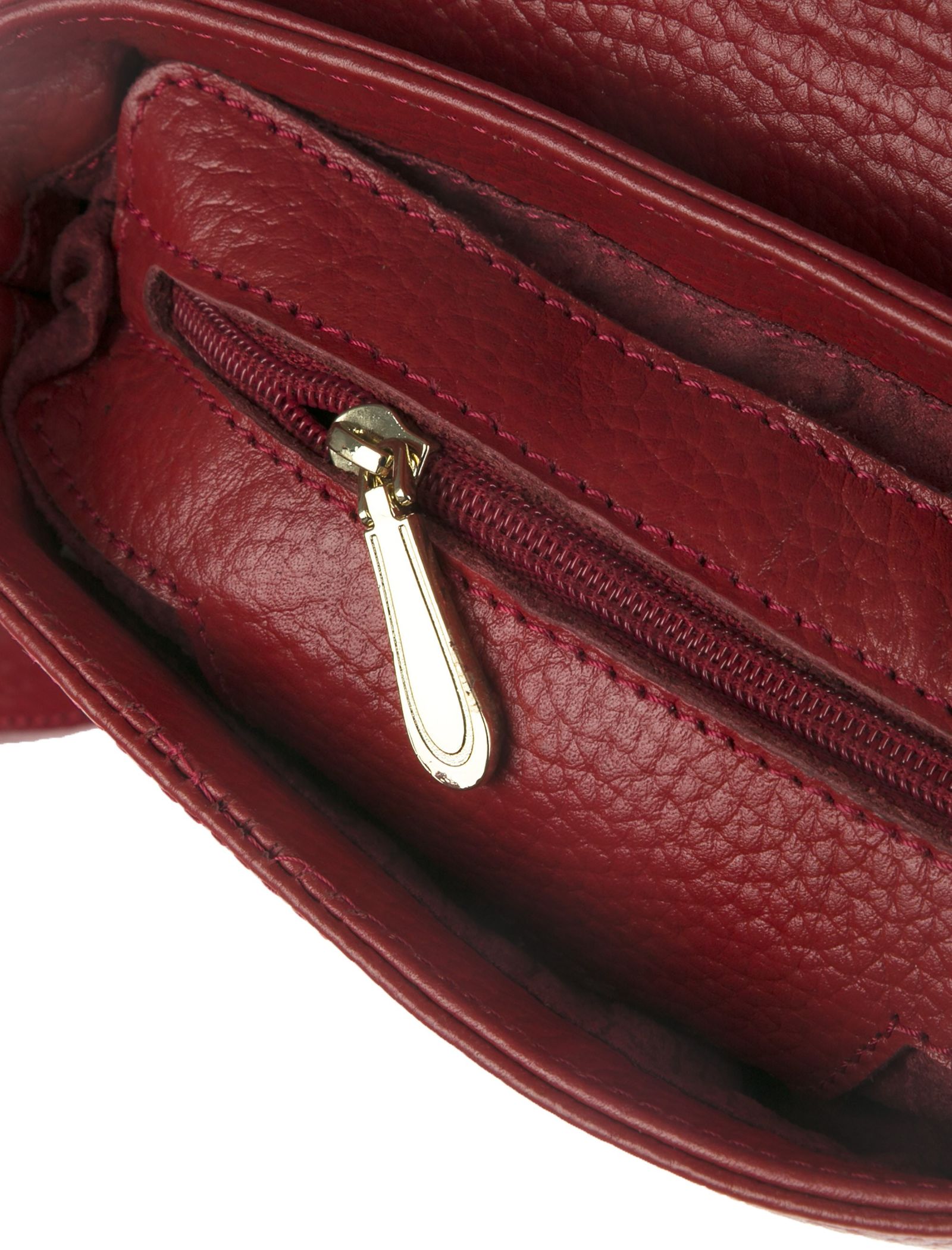 کیف دوشی چرم زنانه - شیفر تک سایز - قرمز - 8