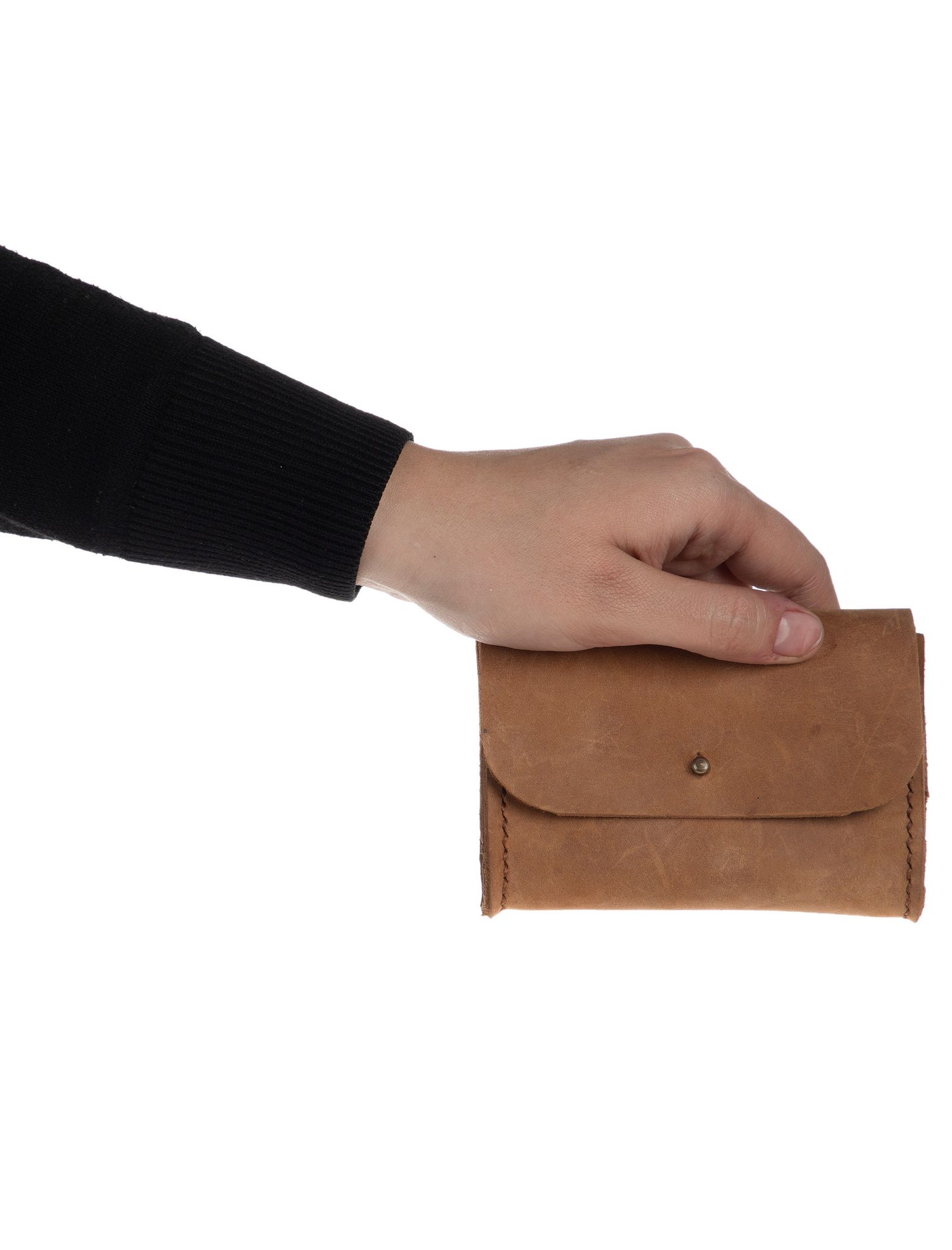 کیف کارت اعتباری چرم بزرگسال - چرم لانکا تک سایز - عسلي - 6