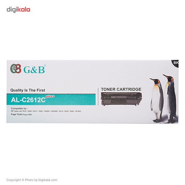 تونر مشکی جی اند بی مدل AL-C2612C plus