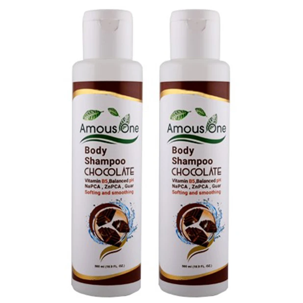 شامپو بدن آموس وان مدل Chocolate حجم 500 میلی‌ لیتر بسته‌ 2 عددی
