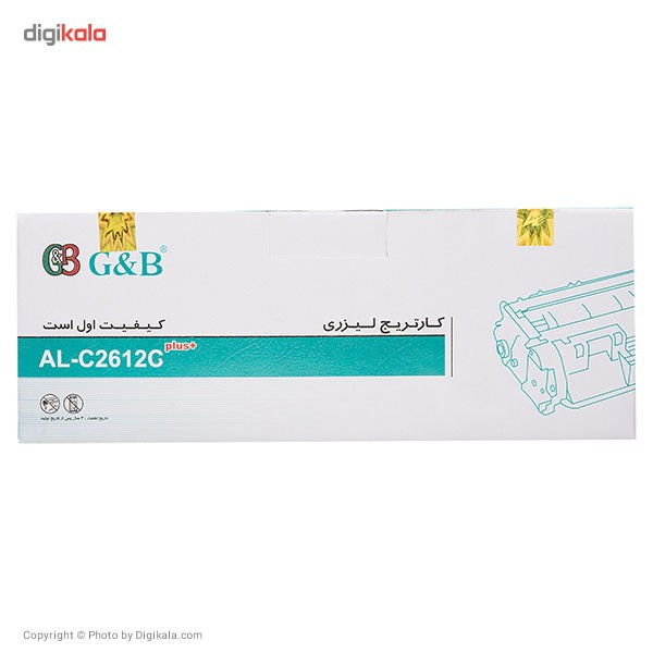 تونر مشکی جی اند بی مدل AL-C2612C plus 1