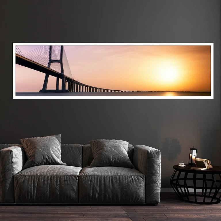 تابلو بکلیت طرح پل گلدن گیت مدل کشیده W-7514