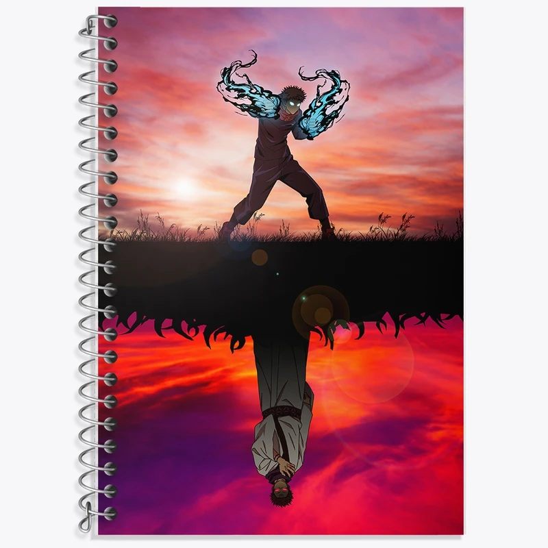 دفتر زبان 50 برگ خندالو مدل سه خط طرح انیمه جوجوتسو کایزن کد F823