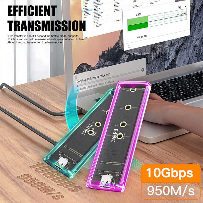 باکس M.2 NVME NGFF نت پیل مدل M2-MT70