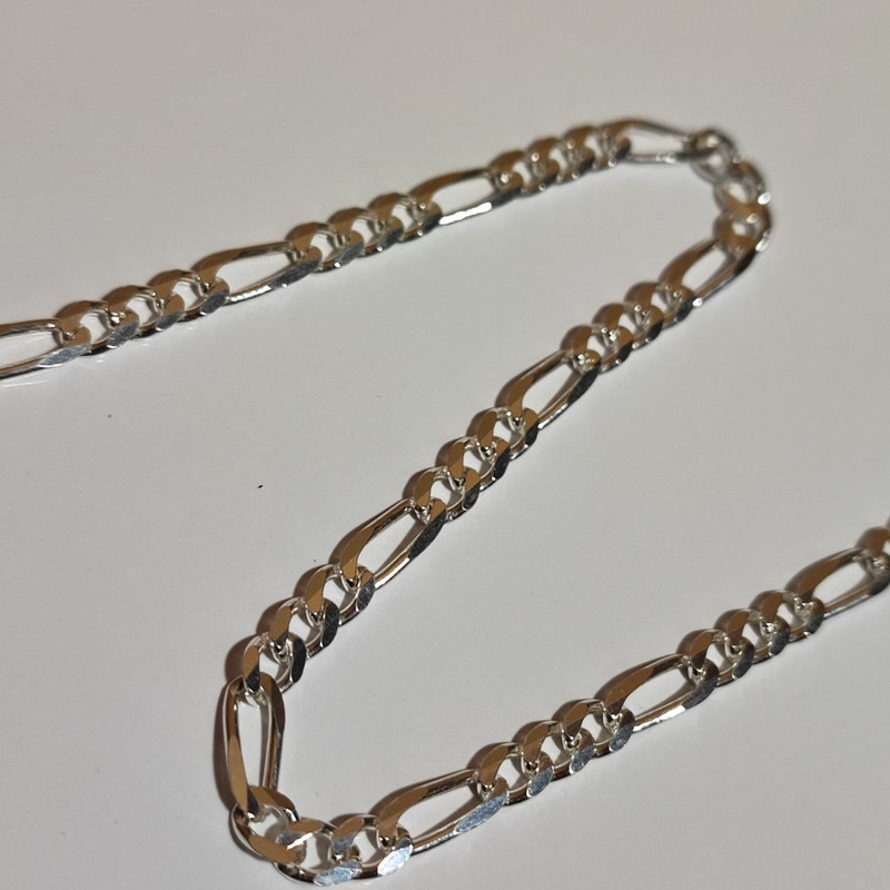 زنجیر نقره مردانه نقره جات لطفی مدل فیگارو کد ZNT014 زنجیر نقره مردانه نقره جات لطفی مدل فیگارو کد ZNT014