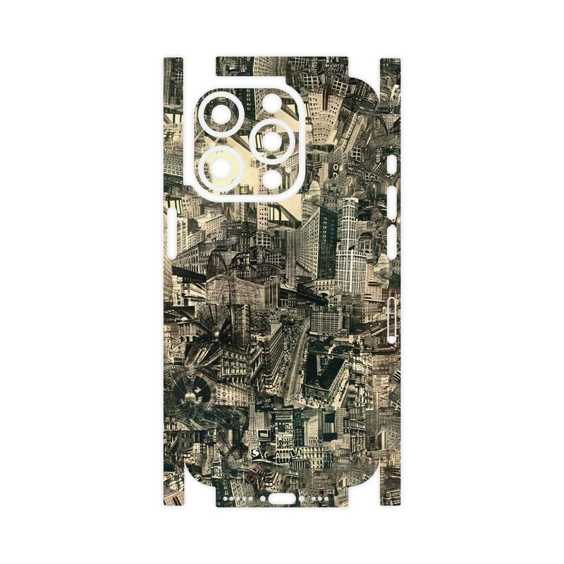 برچسب پوششی ماهوت مدل Collage of Skyscraper-FullSkin مناسب برای گوشی موبایل اپل iPhone 15 Pro