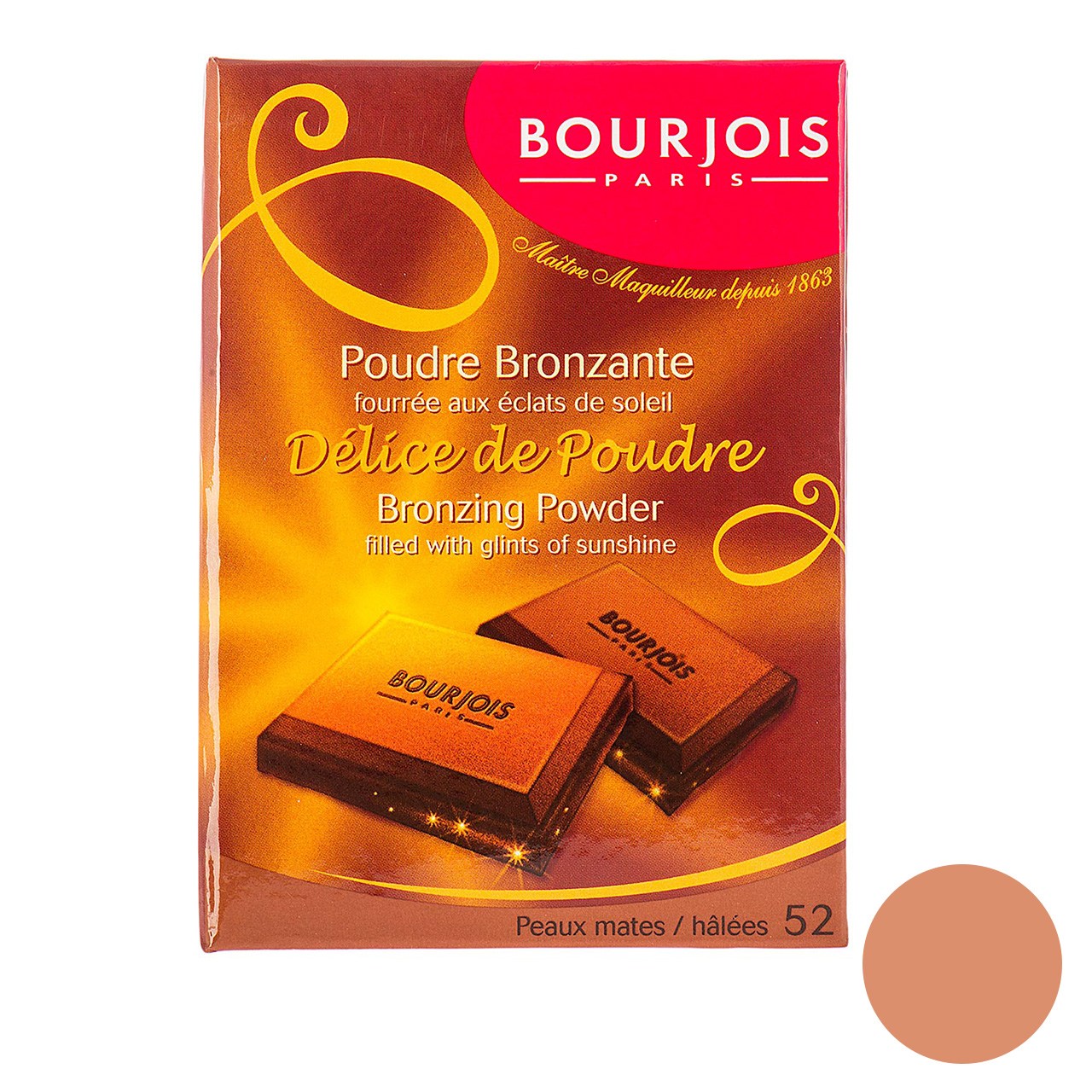 پودر برنزه بورژوآ مدل Delice De Poudre شماره 52