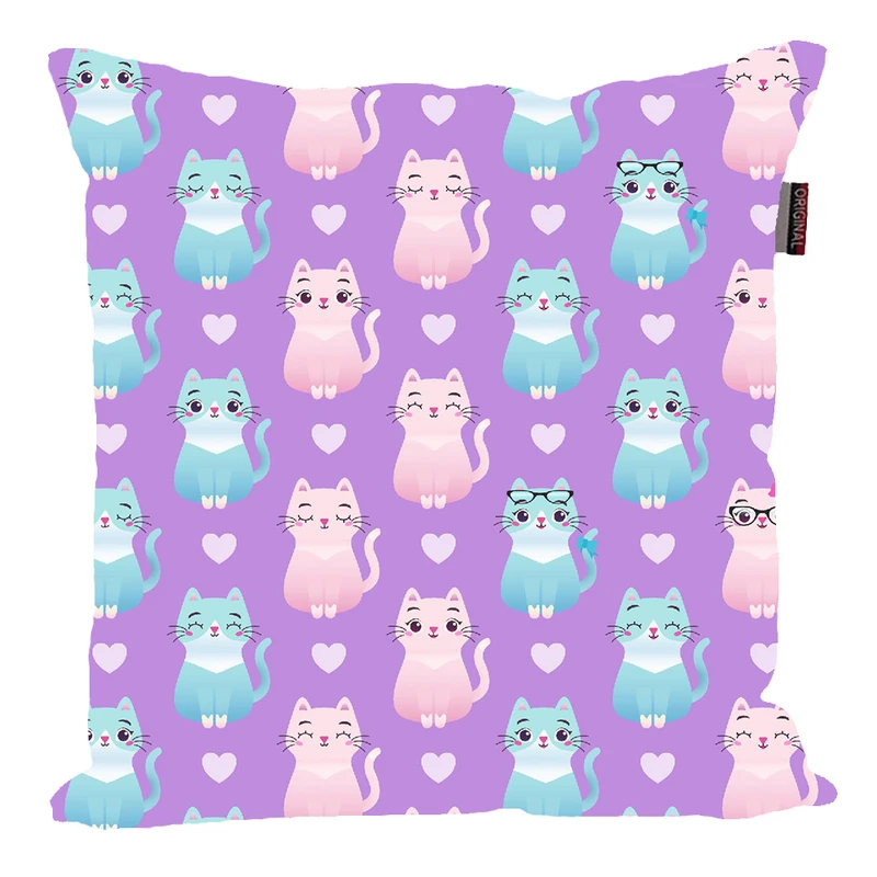 کوسن پاد آفرین مدل فانتزی طرح گربه بامزه کد P377