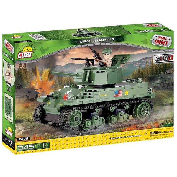 لگو کوبی مدل smallarmy-M5A1 Stuart VI لگو کوبی مدل smallarmy-M5A1 Stuart VI
