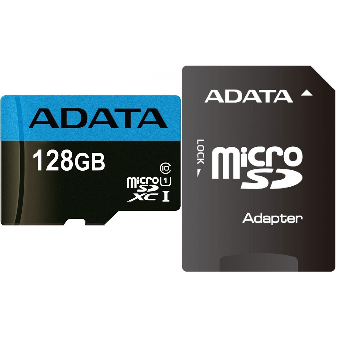 کارت حافظه microSDXC ای دیتا مدل Premier کلاس 10 استاندارد UHS-I U1 سرعت 85MBps همراه با آداپتور SD ظرفیت 128 گیگابایت