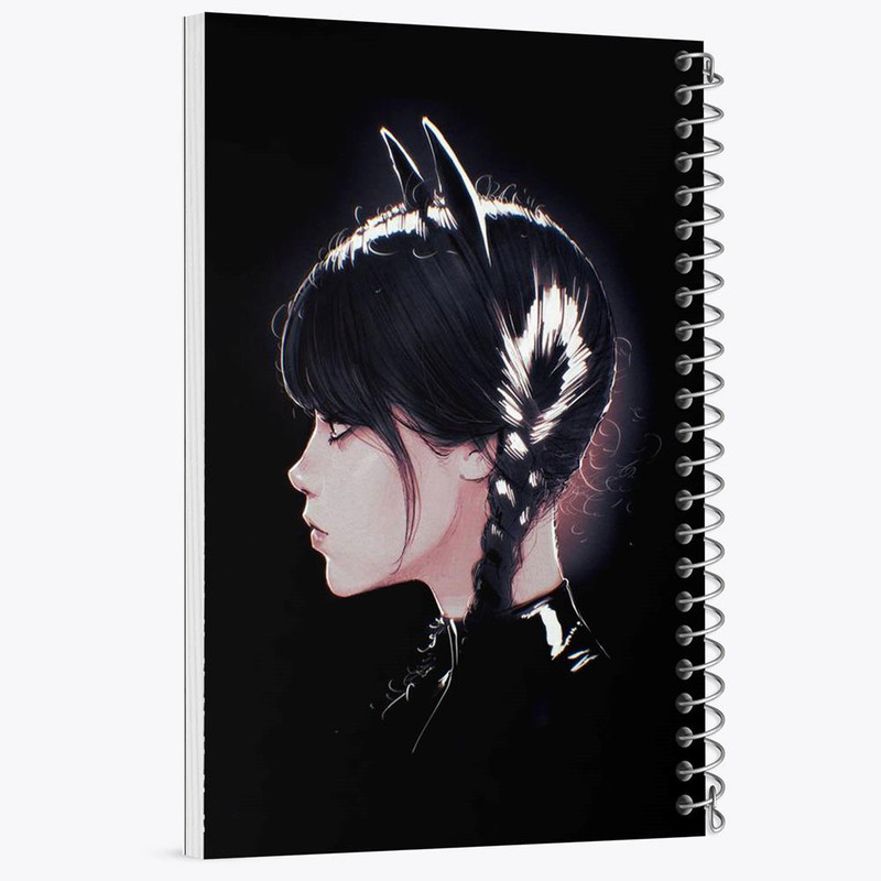 دفتر مشق 100 برگ خندالو طرح سریال ونزدی Wednesday کد 25300