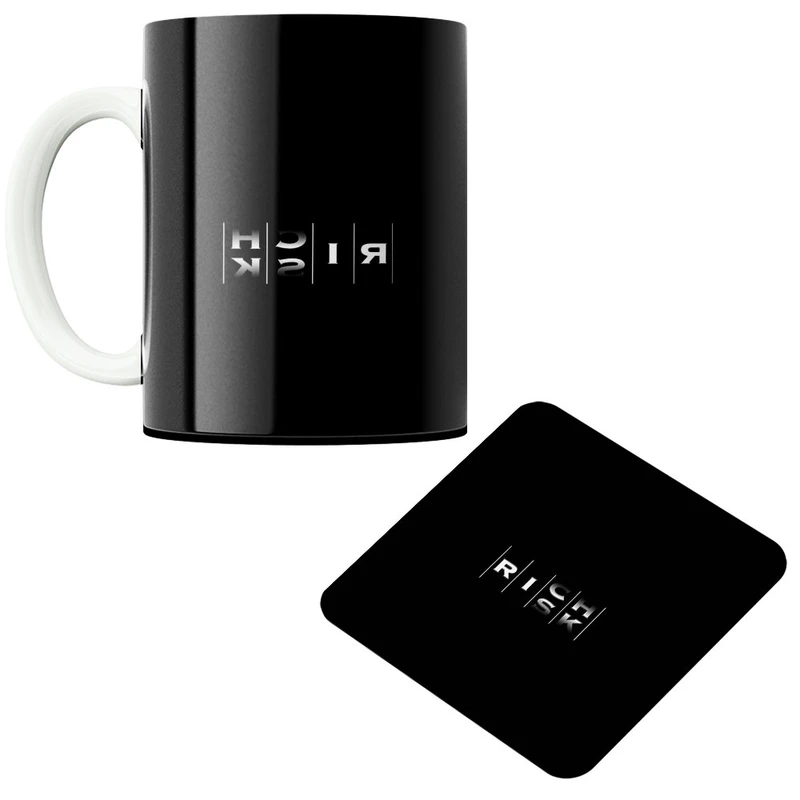 ماگ پاد آفرین مدل ریسک کد 595 به همراه زیر لیوانی 