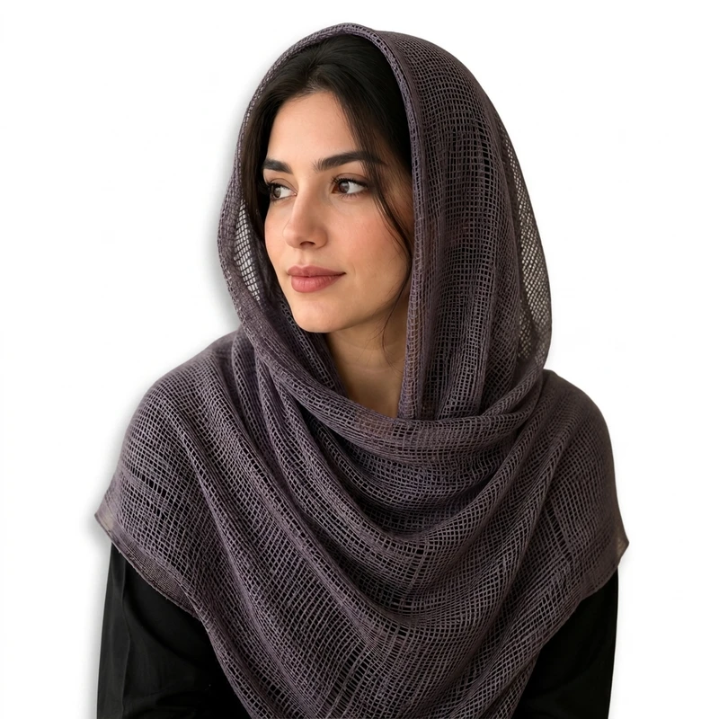 شال زنانه نخی مدل 1012