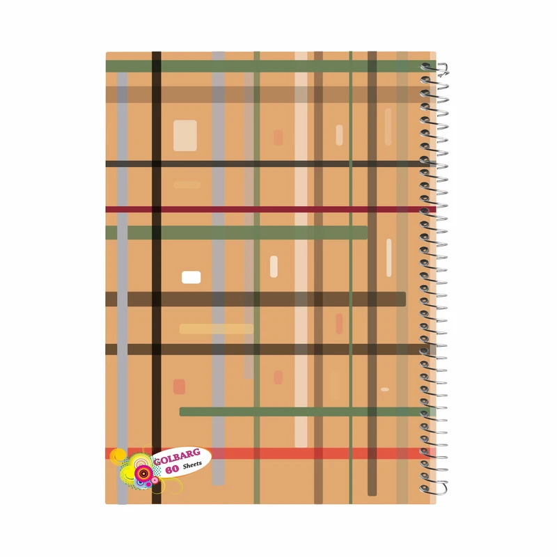 دفتر مشق 60 برگ گلبرگ طرح دانشجویی کد 2039