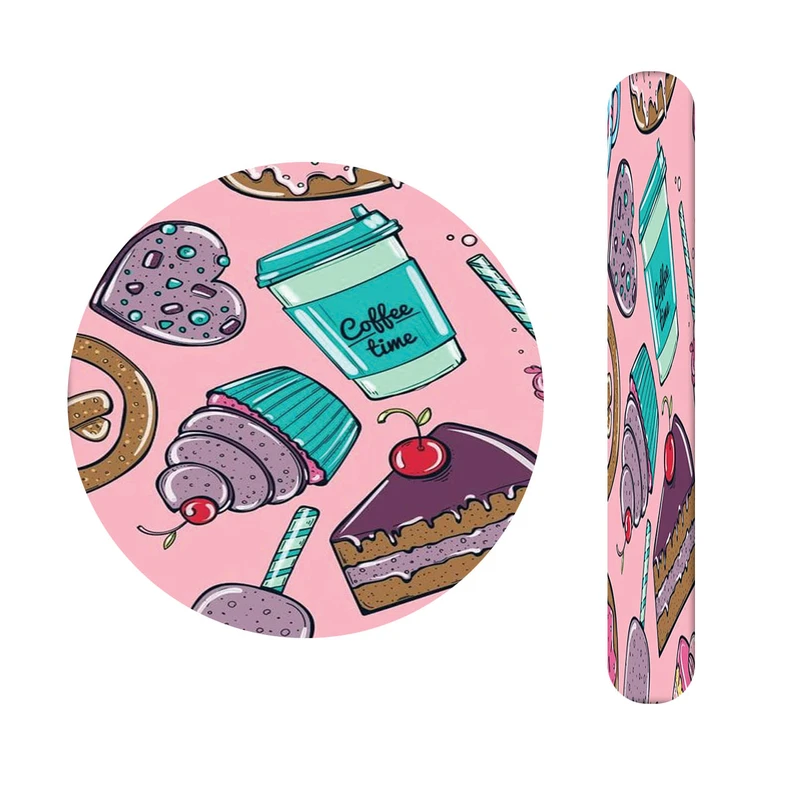 آینه آرایشی جیبی مدل دونات کد 388 به همراه سوهان ناخن 