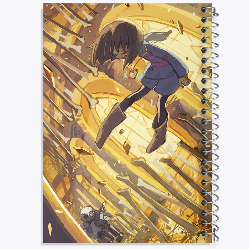 دفتر مشق 50 برگ خندالو طرح بازی آندرتیل (Undertale) کد 31770