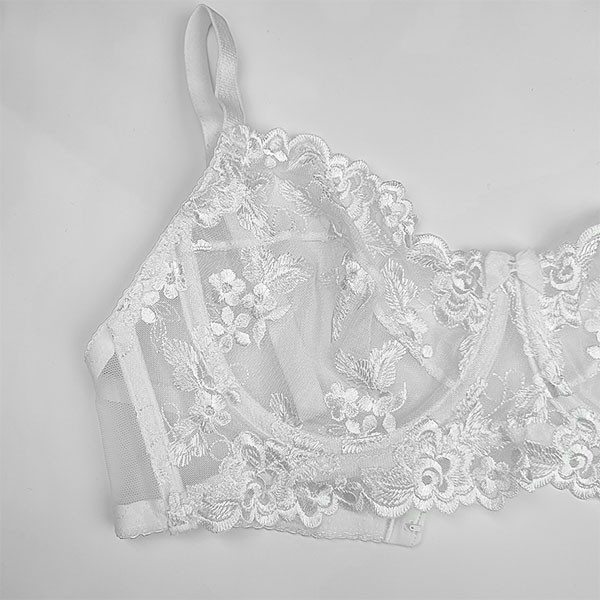 ست شورت و سوتین زنانه بارون مدل توری عروس کد 2021065