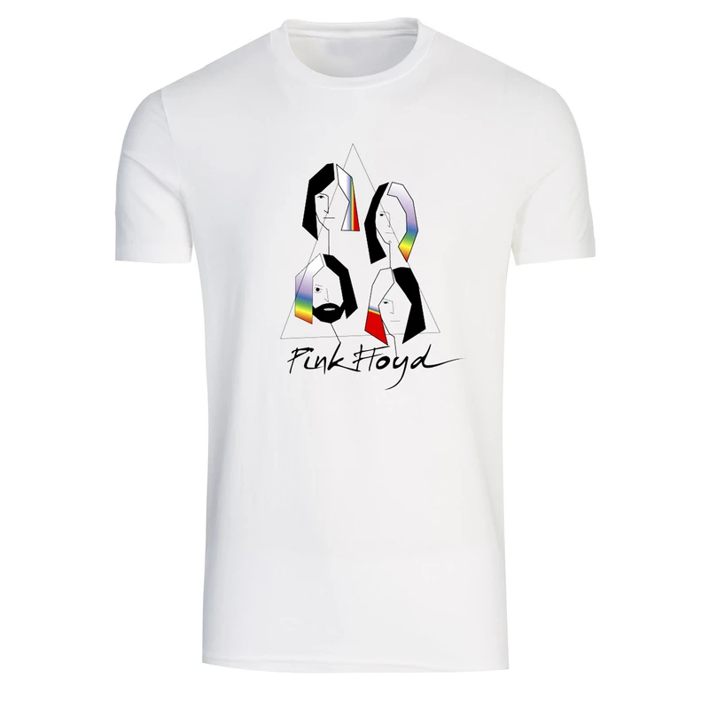 تیشرت آستین کوتاه مردانه طرح پینک فلوید کد T 285 pink floyd