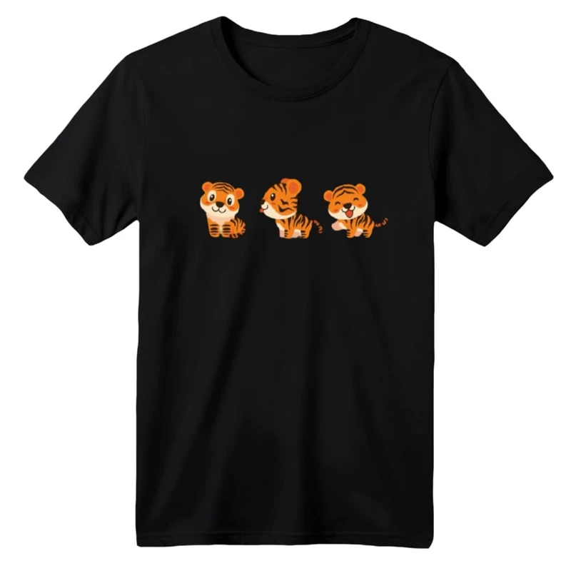 تی شرت آستین کوتاه بچگانه مدل ببر کد ۲