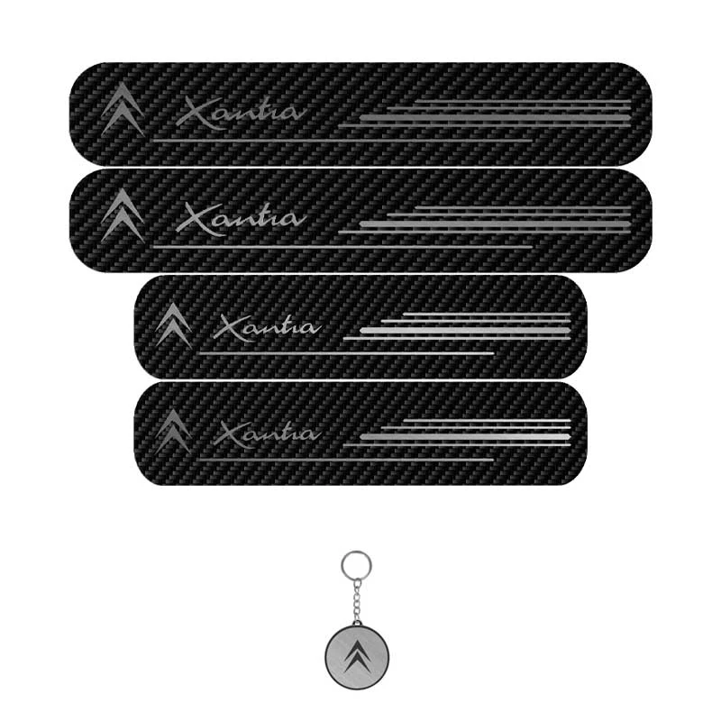 برچسب پارکابی خودرو لندمون کد LC053 MS مناسب برای سیتروئن زانتیا مجموعه 4 عددی به همراه جاکلیدی